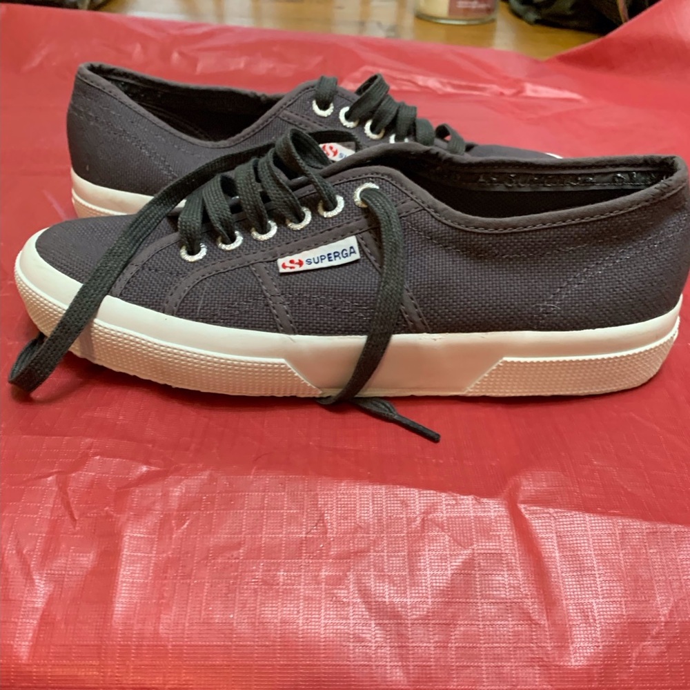 Brand new gray Superga Cotu. Only worn once to try on in house.
